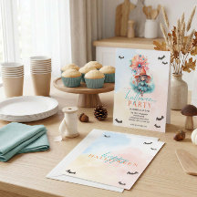 Storybook Witch Halloween Party Invitation