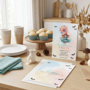 Storybook Witch Halloween Party Invitation