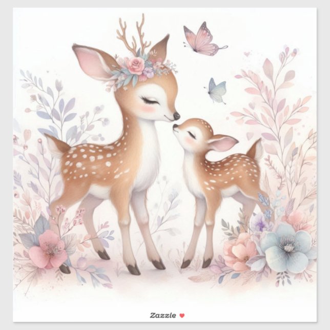 Storybook Woodland Babies Deer Love (Sheet)