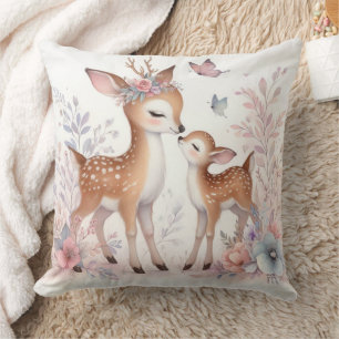 Storybook Woodland Babies Deer Love Cushion