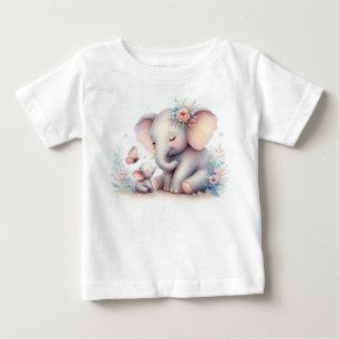 Storybook Woodland Babies Elephant And Baby T-Shirt