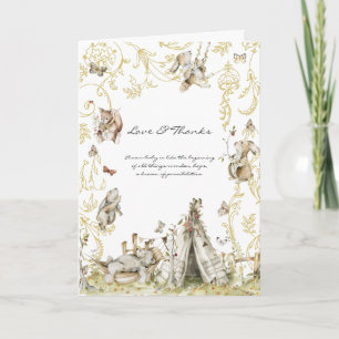 Storybook   Woodland Forest Baby Shower Thank You Card