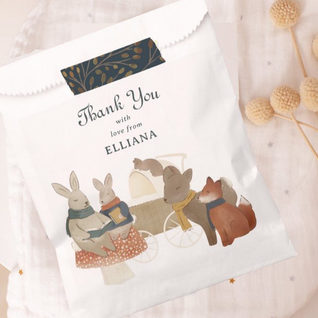 Storybook Woodland Friends Baby Shower Favour Bag (Creator Uploaded)