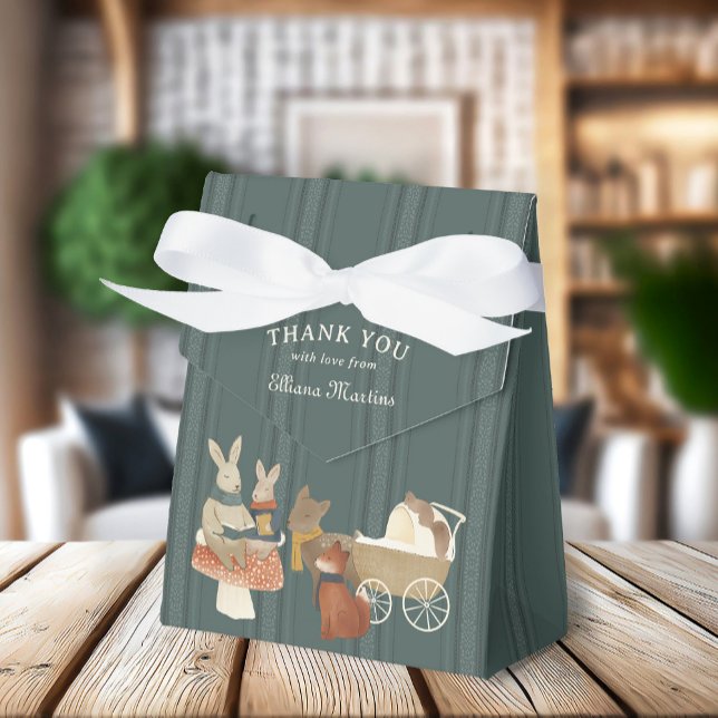 Storybook Woodland Friends Baby Shower Favour Box (Creator Uploaded)
