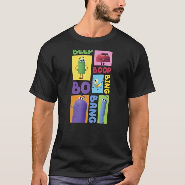 Storybots Character Box Up T-Shirt (Front)