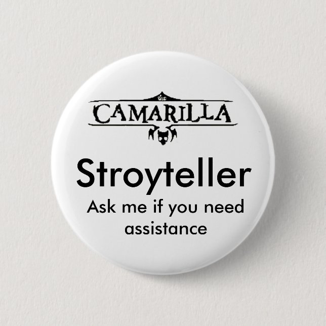 Storyteller 6 Cm Round Badge (Front)