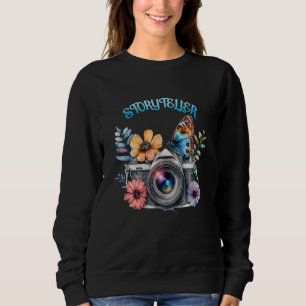 Storyteller Camera Photography Butterfly Photograp Sweatshirt
