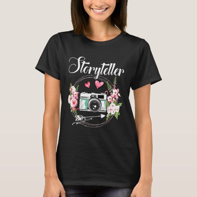 Storyteller Photography Camera Cute Photographer C T-Shirt (Front)