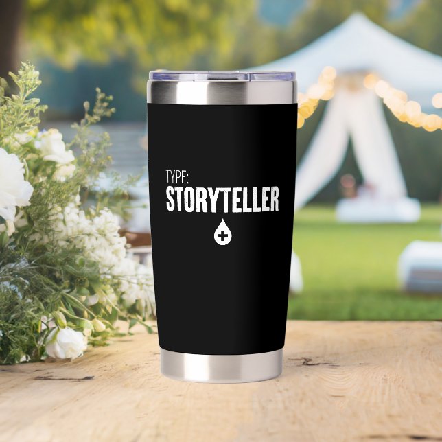 Storyteller Writer Journalist Blogger Writing Insulated Tumbler (Wedding (Rotated))