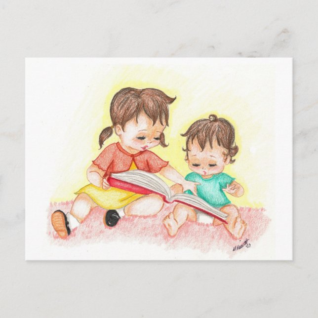 Storytime - Little Loves Art Postcard (Front)