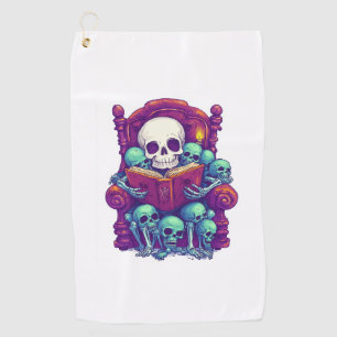 Storytime with Bones � Funny Bedtime Skeleton Golf Towel