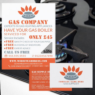 Stove Burner, Gas Engineer & Supplier Business Card