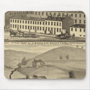 Stove foundry, fitting shops mouse pad