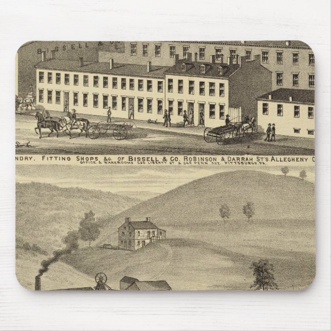 Stove foundry, fitting shops mouse pad (Front)