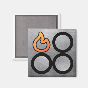 Stove Knob Rear Left Burner Control Label Magnet