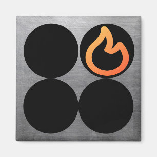 Stove Knob Rear Right Burner Control Label Magnet