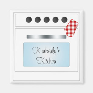 Stove Oven Door Personalised (Choose Colour) Magnet