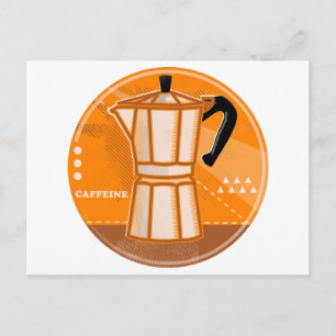 Stove Top espresso pot retro Postcard