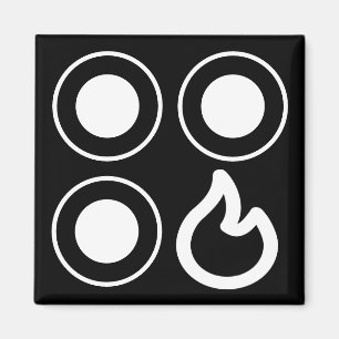 Stove Top Knob Front Right Burner Label Magnet