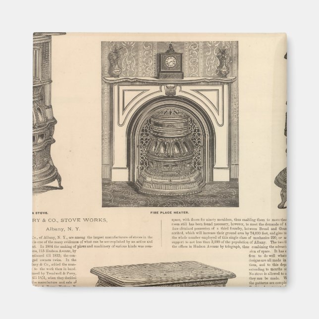 Stove Works, Albany, New York Magnet (Front)