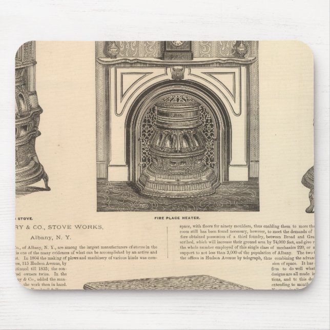 Stove Works, Albany, New York Mouse Pad (Front)