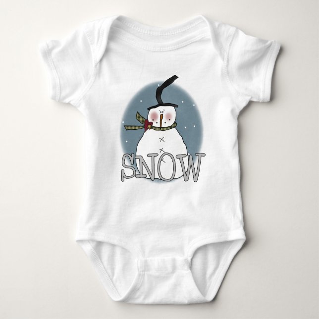 Stovepipe Hat Snowman T-shirts and Gifts (Front)