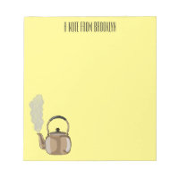Stovetop or hob kettle cartoon illustration