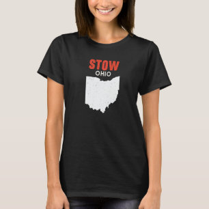 STOW Ohio USA State America Travel Ohioan   T-Shirt