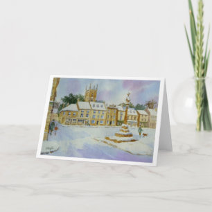 Stow on the Wold in Snow Card