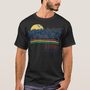Stowe Vermont Hiking Skiing Retro T-Shirt