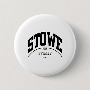 Stowe Vermont Hiking Stowe Souvenir Retro Mountain 6 Cm Round Badge