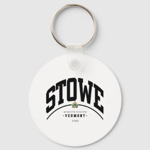 Stowe Vermont Hiking Stowe Souvenir Retro Mountain Key Ring