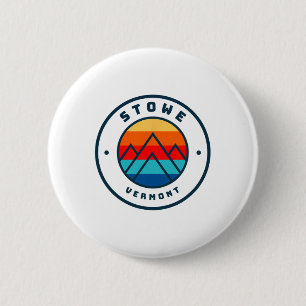 Stowe Vermont Skiing Snowboarding Ski Family Trip 6 Cm Round Badge