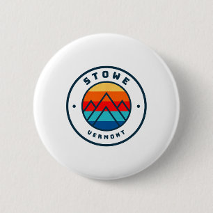 Stowe Vermont Skiing Snowboarding Ski Family Trip 6 Cm Round Badge