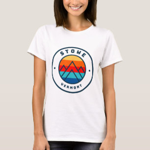 Stowe Vermont Skiing Snowboarding Ski Family Trip T-Shirt