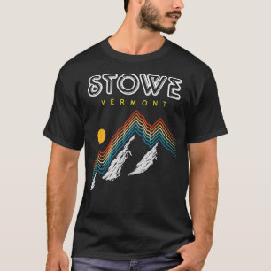 Stowe Vermont USA Ski Resort 1980s Retro T-Shirt