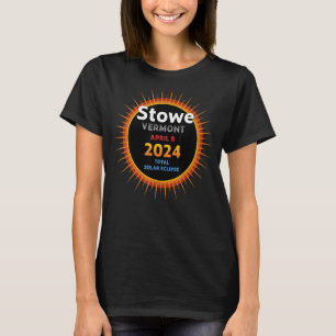 Stowe Vermont VT Total Solar Eclipse 2024 2 T-Shirt