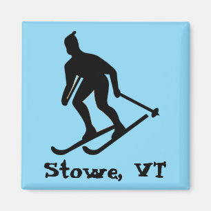 Stowe, VT (Mount Mansfield, East Coast Skiing) Magnet