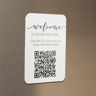 STR Guide QR Code Information guide Rental home   Magnet