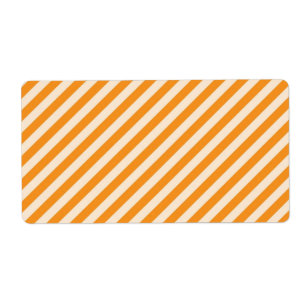 [STR-OR-1] Orange and white candy cane striped