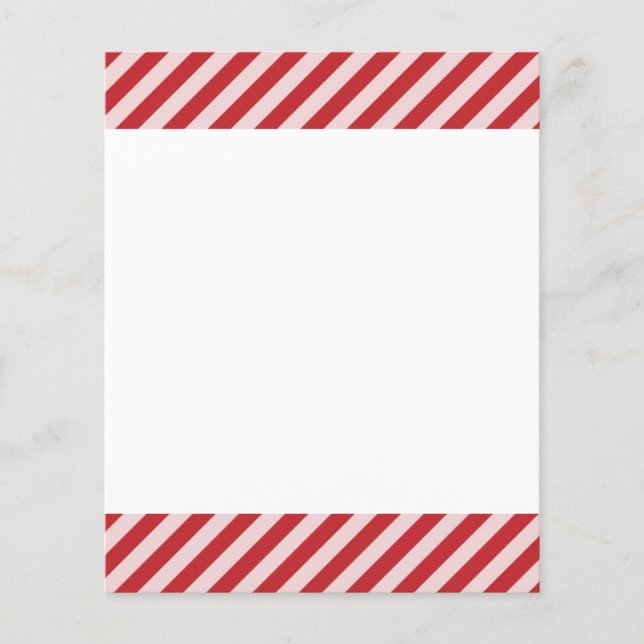 [STR-RD-1] Red and white candy cane striped (Front)