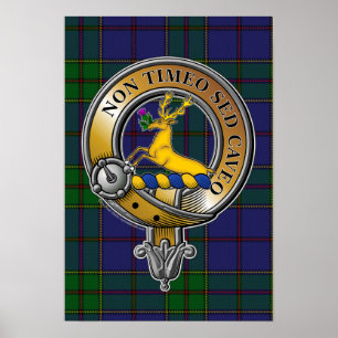Strachan Tartan & Badge Poster