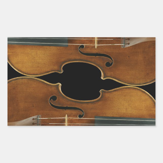 Stradivari Duo Rectangular Sticker (Front)