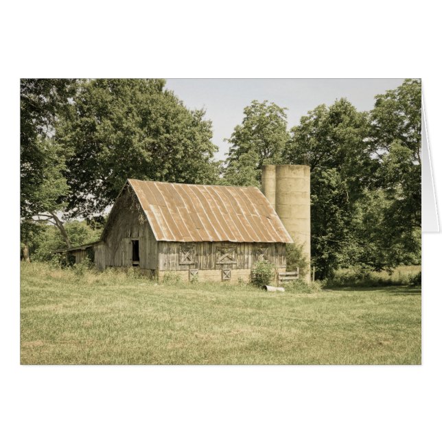 Strafford Mo Barn Antique Card (Front Horizontal)