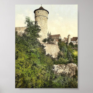 Straft Tower, Rothenburg (i.e. ob der Tauber), Bav Poster