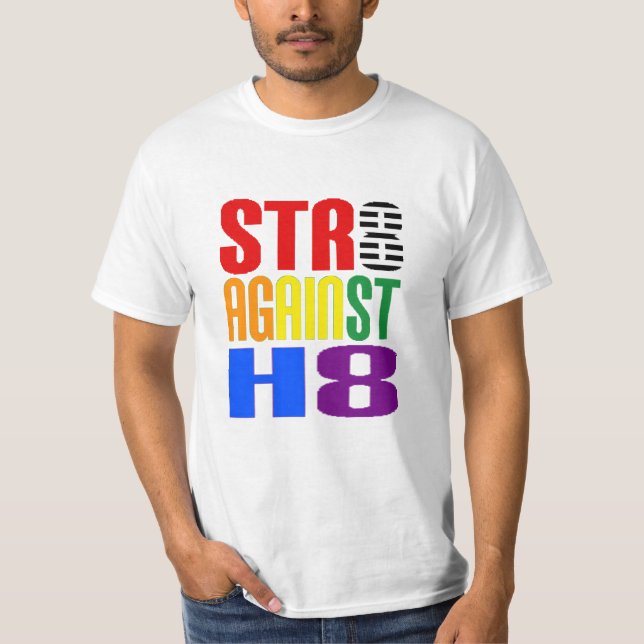 Straight Against Hate LGBT Ally T-Shirt (Front)