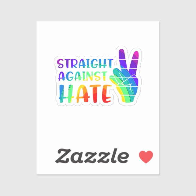 Straight Against Hate - LGBTQ+ Ally Pride (Sheet)