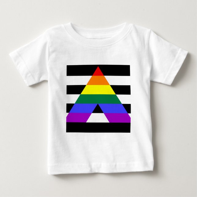 Straight Ally flag Baby T-Shirt (Front)