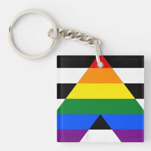 Straight Ally Flag Key Ring