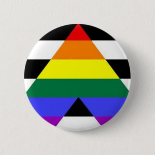Straight Ally Pride Button